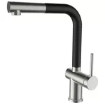 Смеситель кухонный SanDonna Riva Negru-Crom (VOR82760)