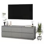 Тумба напольная для TV MebelStar NEO 6S 150x43x53 Grey (MBS-1285)