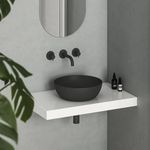 Раковина Ravak UNI 400 B Slim D400x125mm Black matt XJX0D140000