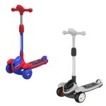 Самокат miscellaneous 2610017-6P Scooter pliabil, înălțime reglabilă și lumini (2 culori)