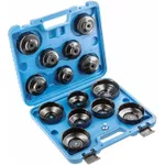 Набор ручных инструментов Hoegert HT8G306 Набор съемников масляных фильтров 14 предмета