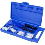 Clești de nituire manual King Tony 21-20-07MR Pistol de nituit 2,4-4,8 mm cu nituri în cutie de plastic