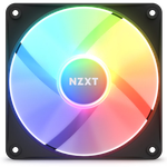 PC Case Fan NZXT F120 RGB Core, 120x120x26mm, 8 LEDs,33.8dB, 78.86CFM, 500-1800RPM, FDB, 4 Pin,Black