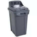 Coș de gunoi Hydro S reciclare cu capac, pentru metal, 70 L 0430540