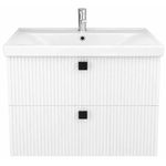 Шкаф под умывальник Mashtab 12127 Toledo (Sava) suspendat cu 2 sertare 650x470x580 Alb