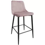 Scaun de bar Deco Clasic Pudra+Black legs