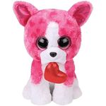 Jucărie de pluș TY TY37162 ROMEO pink dog 24 cm