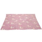 Lenjerie de pat pentru copii Toi-Toys 35563A Pătură pentru copii care luminează în întuneric, cu unicorn