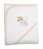 Accesoriu pentru baie PernaMea Prosop botez 90x90cm Ingeras
