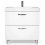 Шкаф под умывальник Mashtab 11489 Agat cu 2 sertare 60cm Alb