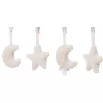 Jucărie cu pandantiv Jollein 108-001-66046 Set de jucarii pentru Babygym Moon Nougat