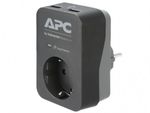 APC PME1WU2BRS Essential SurgeArrest 1 Outlet 2 USB Ports Black 230V Russia