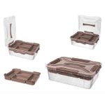 Короб для хранения Бытпласт 51923 Органайзер с крышкой Grand box 10л, 39x29x12.4см
