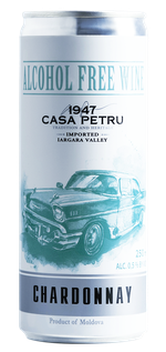 Сasa Petru Alcohol Free Sparkling wine  Chardonnay, 0.25 L