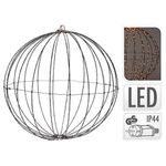 Ghirlandă Promstore 49079 Figurina cu lumina Sfera 400LED D60cm extra alb, cronometru