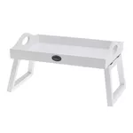 Поднос/столик кухонный Excellent Houseware 27827 Masă de servire 30x20x18cm, alba, lemn