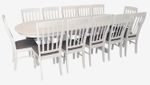 Комплект стол и стулья Evelin di Costacurta стол HV-33V White + 12 стульев Wenyi White/NV-10WP Grey