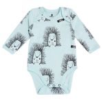 Детская одежда Minikin 242300380 Hedgehog Боди голубой с рисунком 9-12мес (80см)