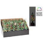 Decor de Crăciun și Anul Nou Promstore 54320 Suvenir LED Brad pe suport, 16cm