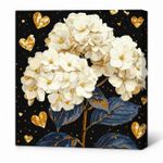 Tablou pe numere Ideyka KHO3277 40x40cm Eco, Flori minunate