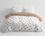 Домашний текстиль Relaxe Home 023438 Lenjerie de pat Soft Dreams (200x220 Euro) Triang Latte