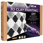 Набор для творчества Okto 10048 Tablou 3D cu plastilină aerată Air Clay 30x30сm: Armonie monocromă