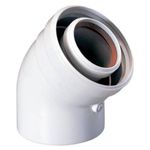 Дымоход miscellaneous Cot cos fum 45 gr. 60/100 AL/FE