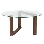 Журнальный столик Trendy Yuvarlak Cam Orta Sehpa S300 80x41x80cm