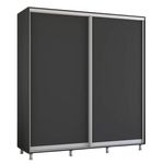 Шкаф Mobildor-Lux Раздвижные двери Aron-P из ДСП (200x60x230H см) Антрацит