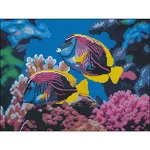 Картина по номерам Strateg 58084 Pictura cu diamante 30x40cm, Pesti de corali
