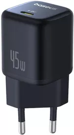 Încărcător cu fir Baseus P10176800123-00 GaN 1*Type-C 45W, PicoGov Series, Cosmic Black