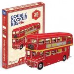 Set de construcție Cubik Fun S3018h 3D puzzle Autobuz englezesc cu etaj, 66 elemente