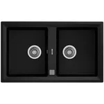 Мойка кухонная Teka Stone 90B TG 2B tegranit Schwarzmetallic