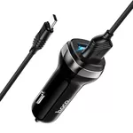 Hoco Z40 Superior dual port car charger set(Type-C)