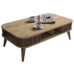 Măsuţă cafea Trendy Eylul, Stejar 105x34x60cm