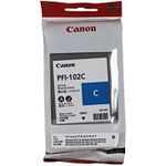 Ink Cartridge Canon PFI-102C cyan,130ml for iPF765,760,755,750,720,710,700,655,650,610,605