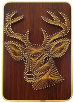 Set de creație New World DHACE28043 Set String Art 21x30 Cerb auriu