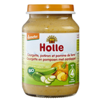 Piure de cartofi, dovleac și dovlecel Holle (6 luni+), 190g