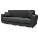 Диван Trendy Manes, extensibila cu lada de depozitare, 215x80x80cm, Gri inchis