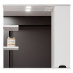 Зеркало для ванной Bayro Etna 1000x750 правый, белый мат