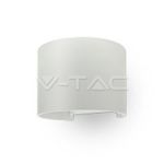 Aplica spot exterior Led 6W rotund alb IP65 3000K V-Tac