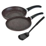 Сковорода Muhler MR-2626S with spatula 26x4.5cm, 26x1.6cm, Chocolate