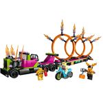 Set de construcție Lego 60357 Stunt Truck & Ring of Fire Challenge