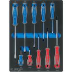 Șurubelniță King Tony 9-31110MRV отвертки крестовые, шлицевые 10 пр. (FOAM)