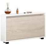 Raft pentru încălțăminte Mobildor-Lux Leo Slim 100x16x47H cm White/Sonoma