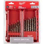 Set de tubulare, bite, duze Milwaukee 4932493867 set de burghie HSS Cobalt, Ø1.0-10.0mm, 19buc