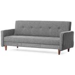 Canapea Trendy Hiko Gri deschis (3 locuri)