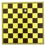 Joc educativ de masă misc 5242 Tabla sah/dame din carton 50 cm, CHTX55PHM yellow/brown