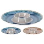 Farfurie Excellent Houseware 55548 Platou de servit Reactiv Glaze 35cm, melamina