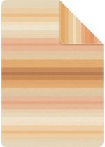 Домашний текстиль Ibena 1933/230 Jacquard Baumwolldecke Kitale mith GOTS Zertifikat Orange